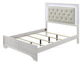 KRISTAL White Youth LED Bedroom Set