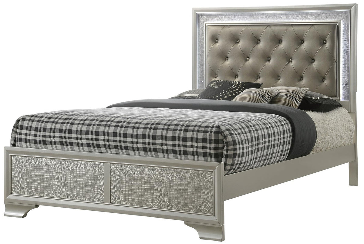 KRISTAL Champagne Youth LED Bedroom Set
