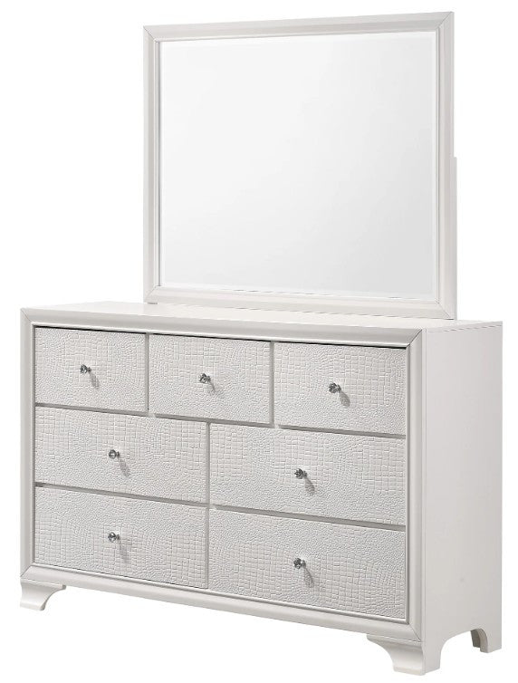 KRISTAL White Youth LED Bedroom Set