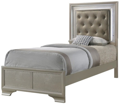 KRISTAL Champagne Youth LED Bedroom Set