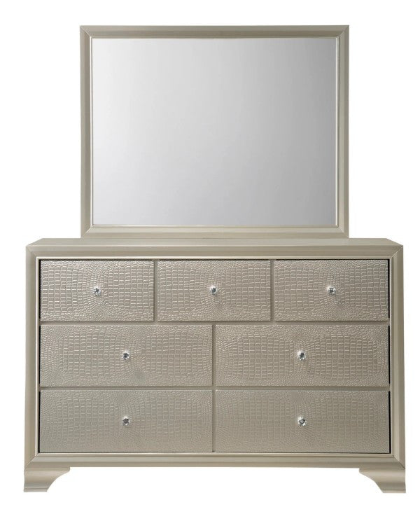 KRISTAL Champagne Youth LED Bedroom Set