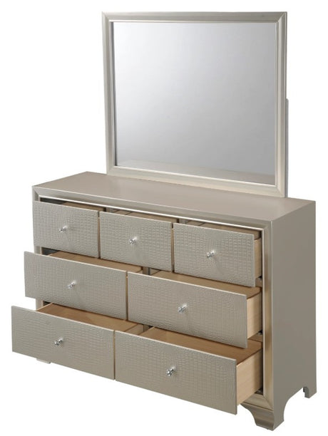 KRISTAL Champagne Youth LED Bedroom Set