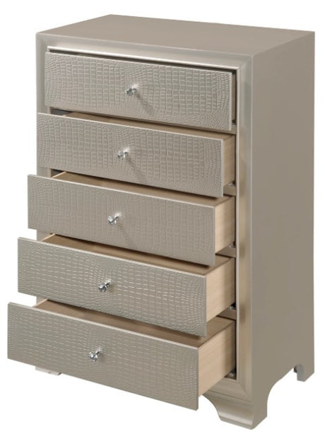 KRISTAL Champagne Youth LED Bedroom Set