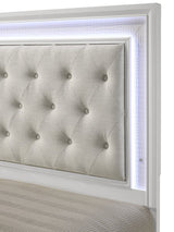 KRISTAL White Youth LED Bedroom Set