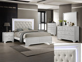 KRISTAL White Youth LED Bedroom Set