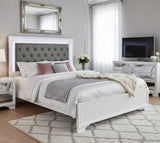 KRISTAL White 59" Height Bed with LED Lights