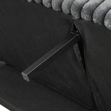 KYRA Dark Gray Corduroy 66" Wide Sofa Bed