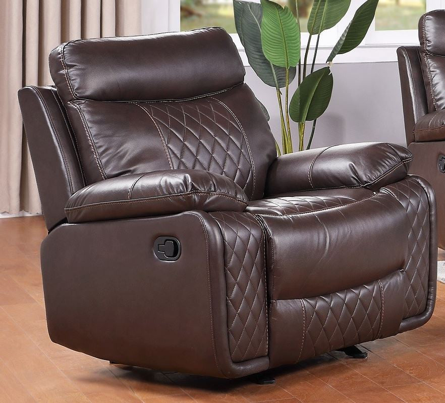 KYRIE Brown 40" Wide x 41" Height Glider Recliner