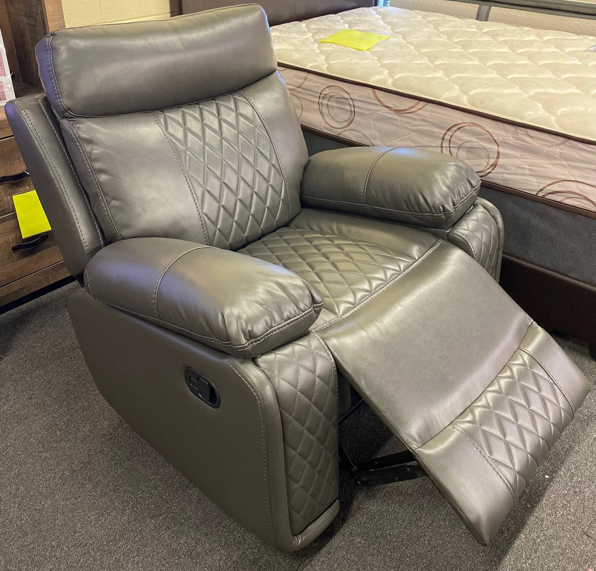 KYRIE Gray 40" Wide x 41" Height Glider Recliner