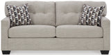 KAIRO Beige Gray 75" Wide Full Size Sofa Sleeper