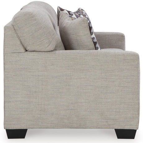KAIRO Beige Gray 75" Wide Full Size Sofa Sleeper