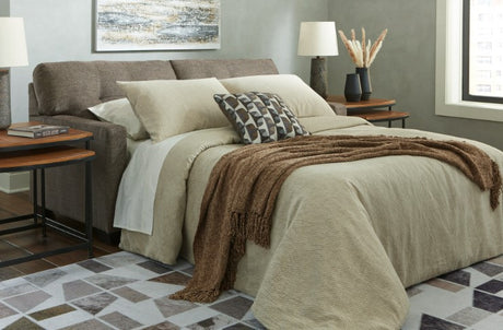 KAIRO Brown 75" Wide Full Size Sofa Sleeper