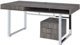 KAIYA 65'' Wide Gray Desk