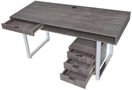 KAIYA 65'' Wide Gray Desk