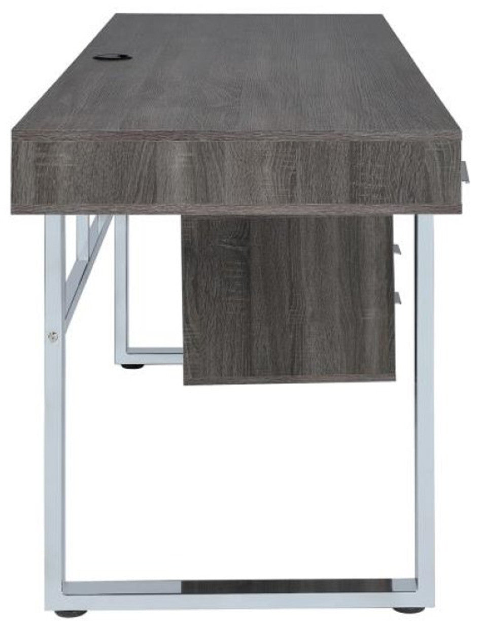 KAIYA 65'' Wide Gray Desk