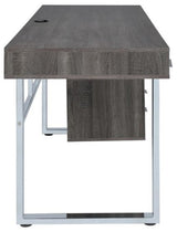 KAIYA 65'' Wide Gray Desk