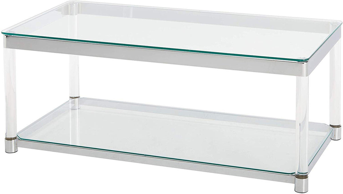 KALISTA 3 Piece Table Set with Acrylic Legs