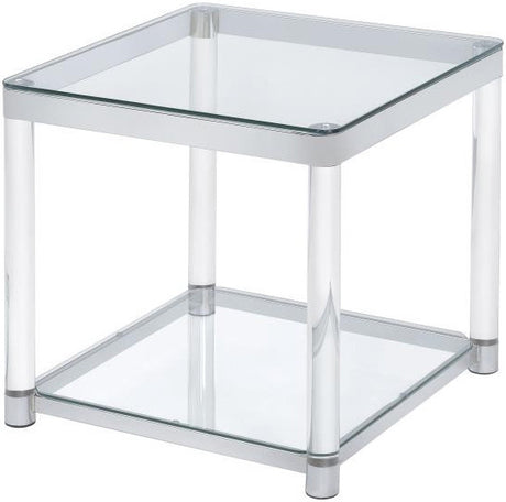 KALISTA 3 Piece Table Set with Acrylic Legs