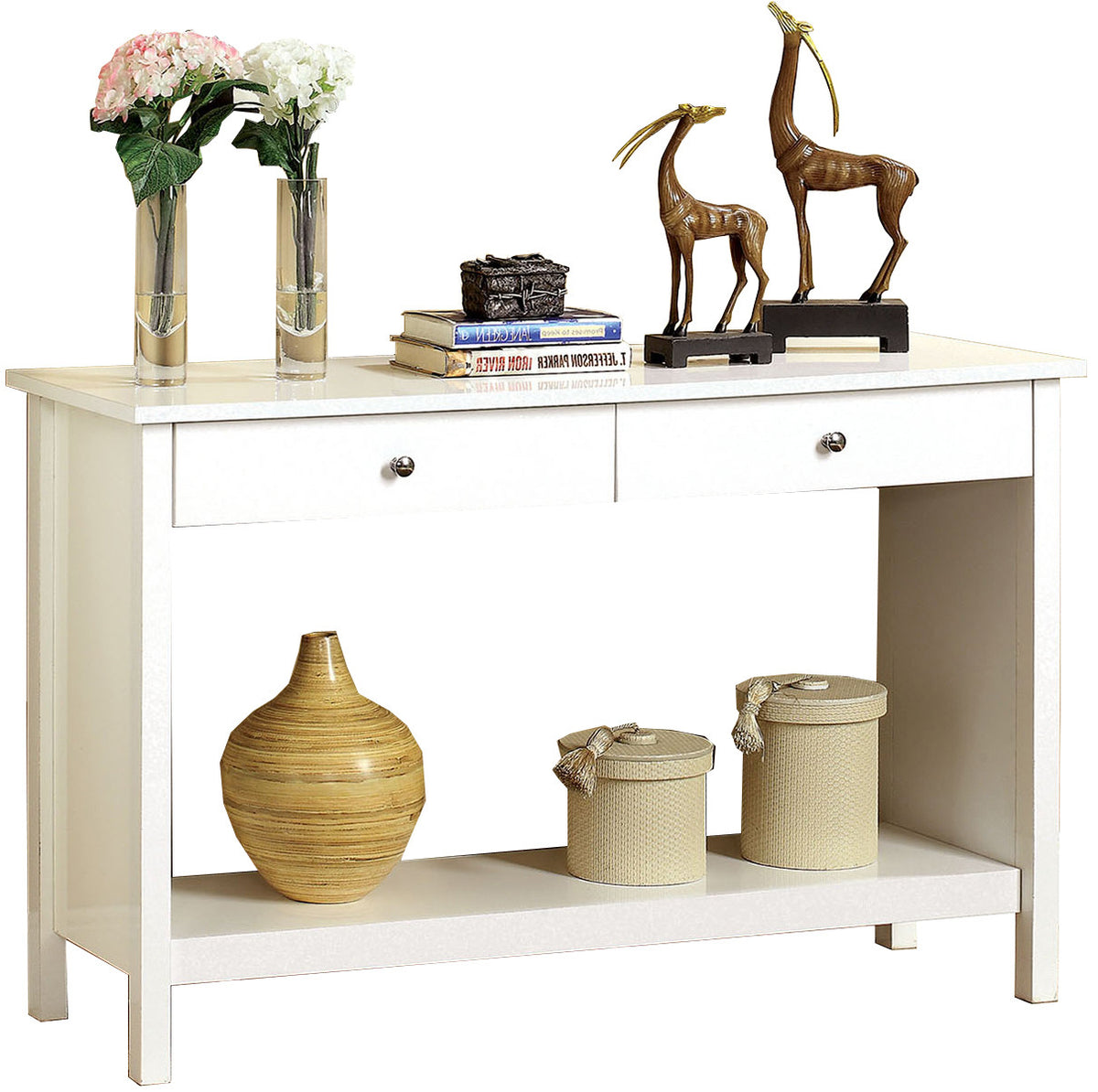 Kanus White Sofa Table