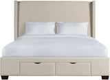 Katie Beige Storage Bed