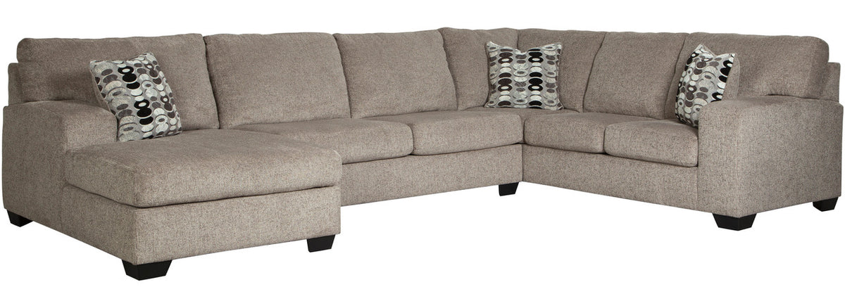 KAVANA Taupe 144" x 93" Oversized Sectional