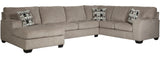 KAVANA Taupe 144" x 93" Oversized Sectional