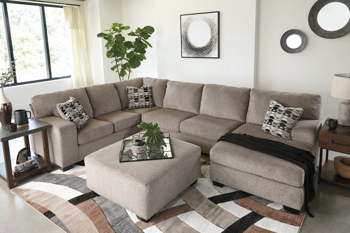 KAVANA Taupe 144" x 93" Oversized Sectional