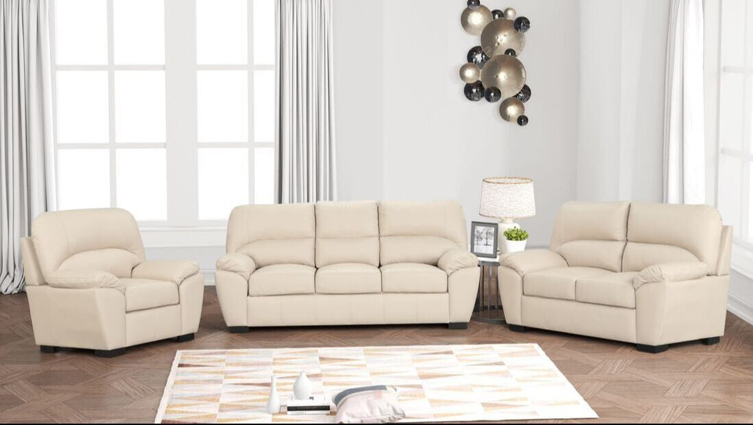 Keiko Taupe 3PC Sofa, Loveseat, Chair
