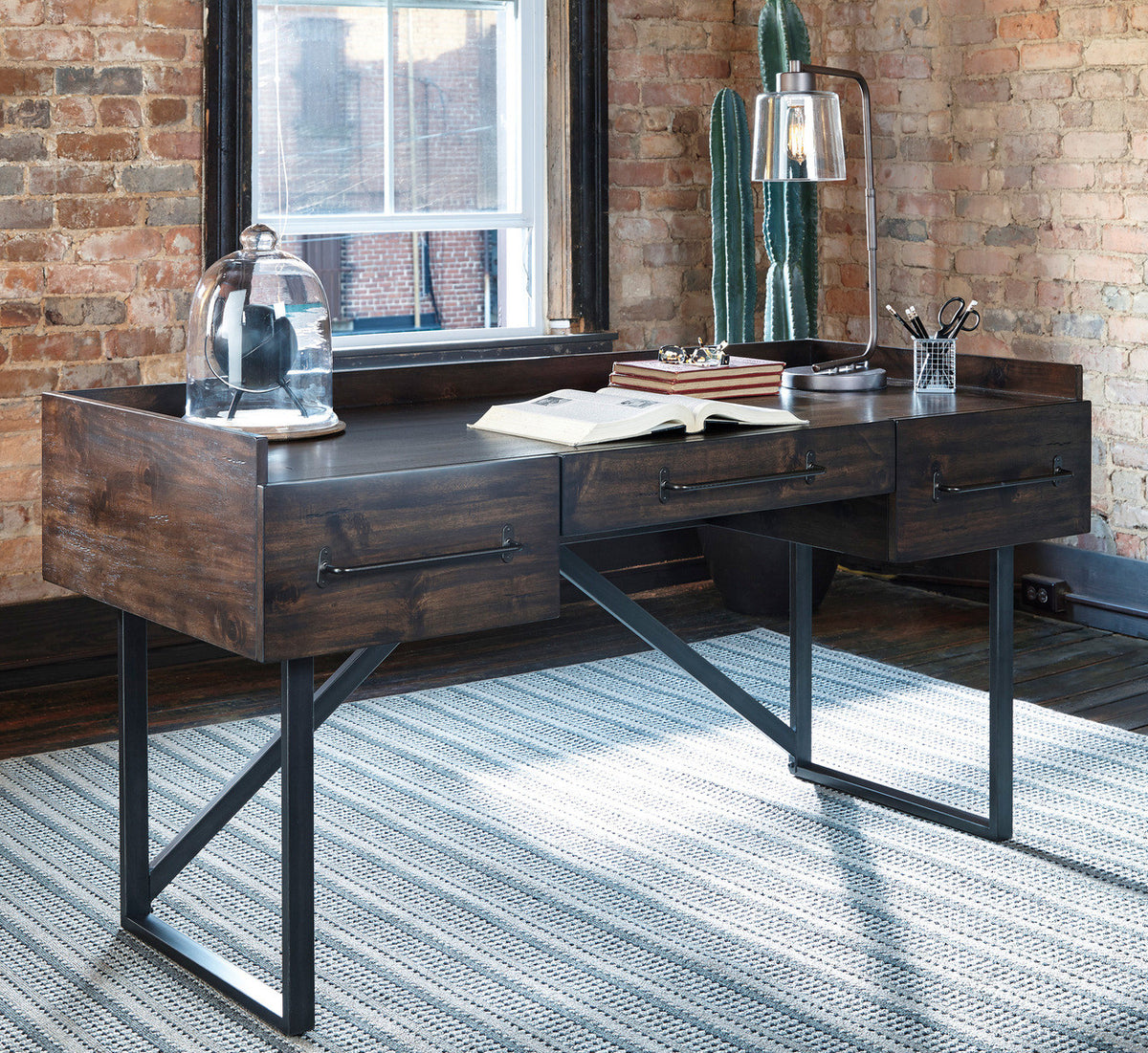 KELSON 63'' Wide Desk with Front Shelf