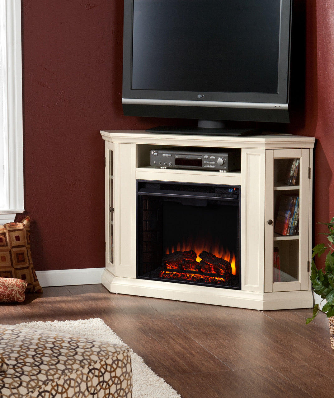 Kendall White 46" Fireplace