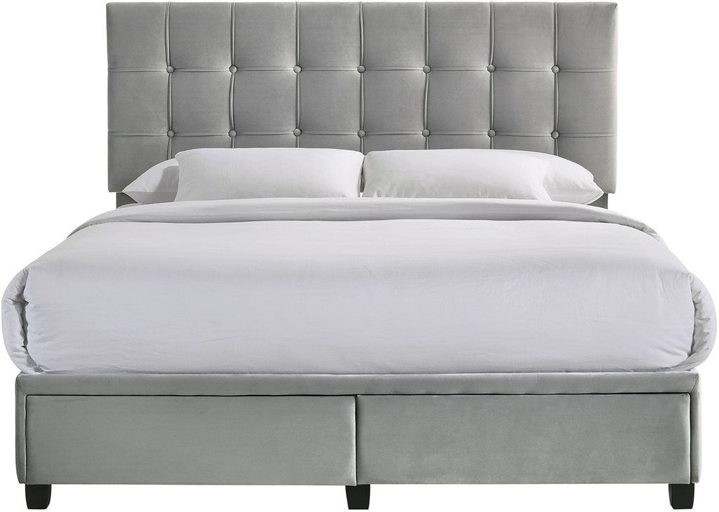 Kendall Gray Storage Bed