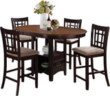KILEEN Chestnut Counter Height Set