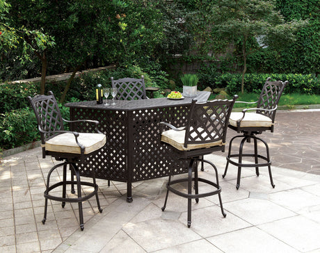 Klarice 5 Piece Outdoor Bar Set