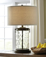 KOLET Bronze 16" x 25.5" Height Table Lamp