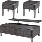 KREIMER Lift Top 3 Piece Table Set
