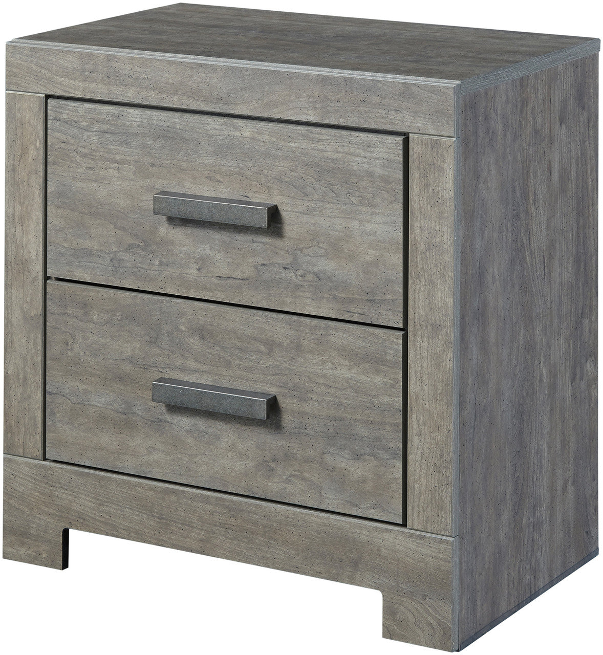KUEBEC Gray 22" Wide Night Stand with USB Port