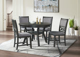 LABONZ Gray 5 Piece Fabric Dining Height Set