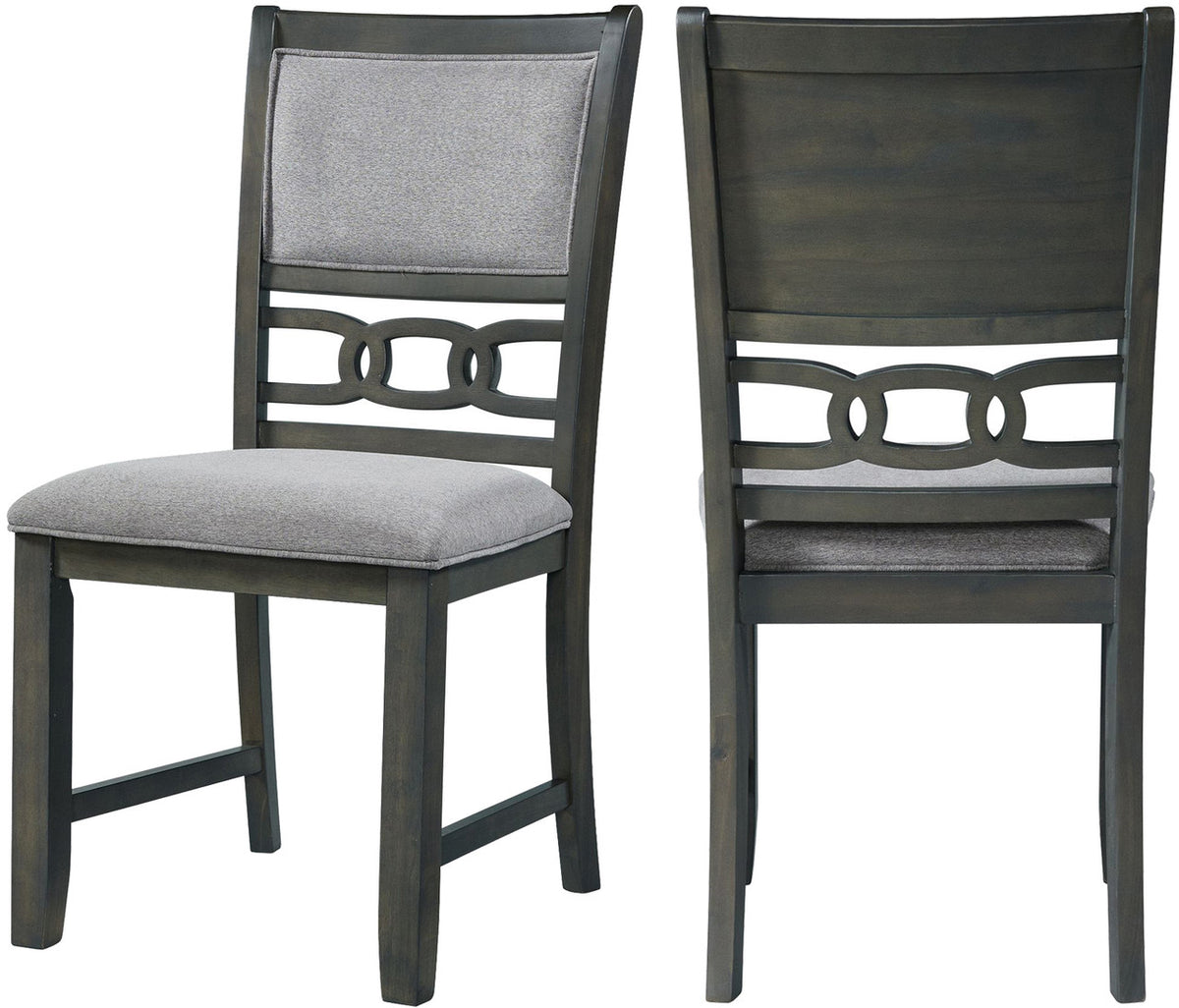 LABONZ Gray 5 Piece Fabric Dining Height Set