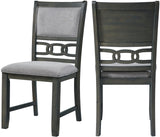 LABONZ Gray 5 Piece Fabric Dining Height Set