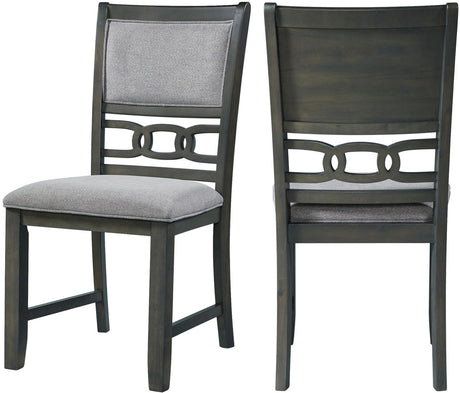 LABONZ Gray 5 Piece Fabric Dining Height Set
