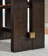 LAGERFELD Dark Brown 7 Piece Counter Height Set