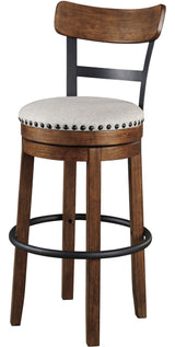 LAKESHORE Brown 20" Wide Barstool