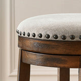 LAKESHORE Brown 20" Wide Barstool