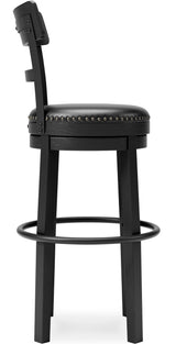 LAKESHORE Black 20" Wide Barstool