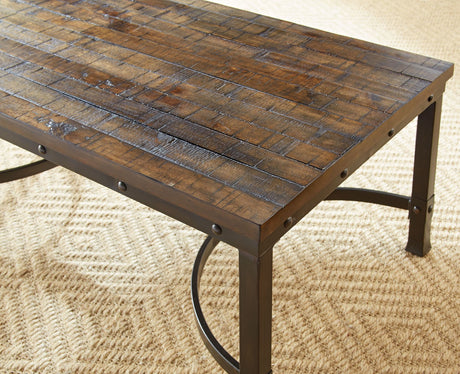 LANDON Brown 48" x 28" Coffee Table