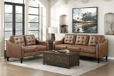 LAQUINTA Brown Sofa & Loveseat