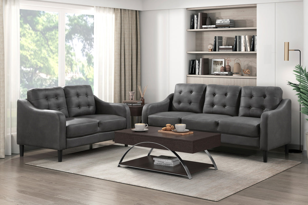 LAQUINTA Gray Sofa & Loveseat