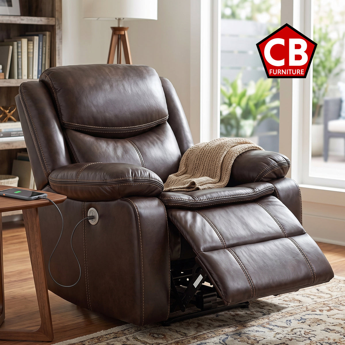 LAVINGTON Brown 39" Wide x 40" Height Power Recliner Chair
