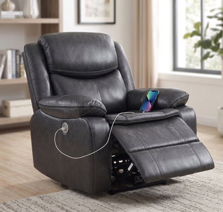LAVINGTON Gray 39" Wide Power Recliner Chair