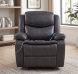 LAVINGTON Gray 39" Wide Power Recliner Chair
